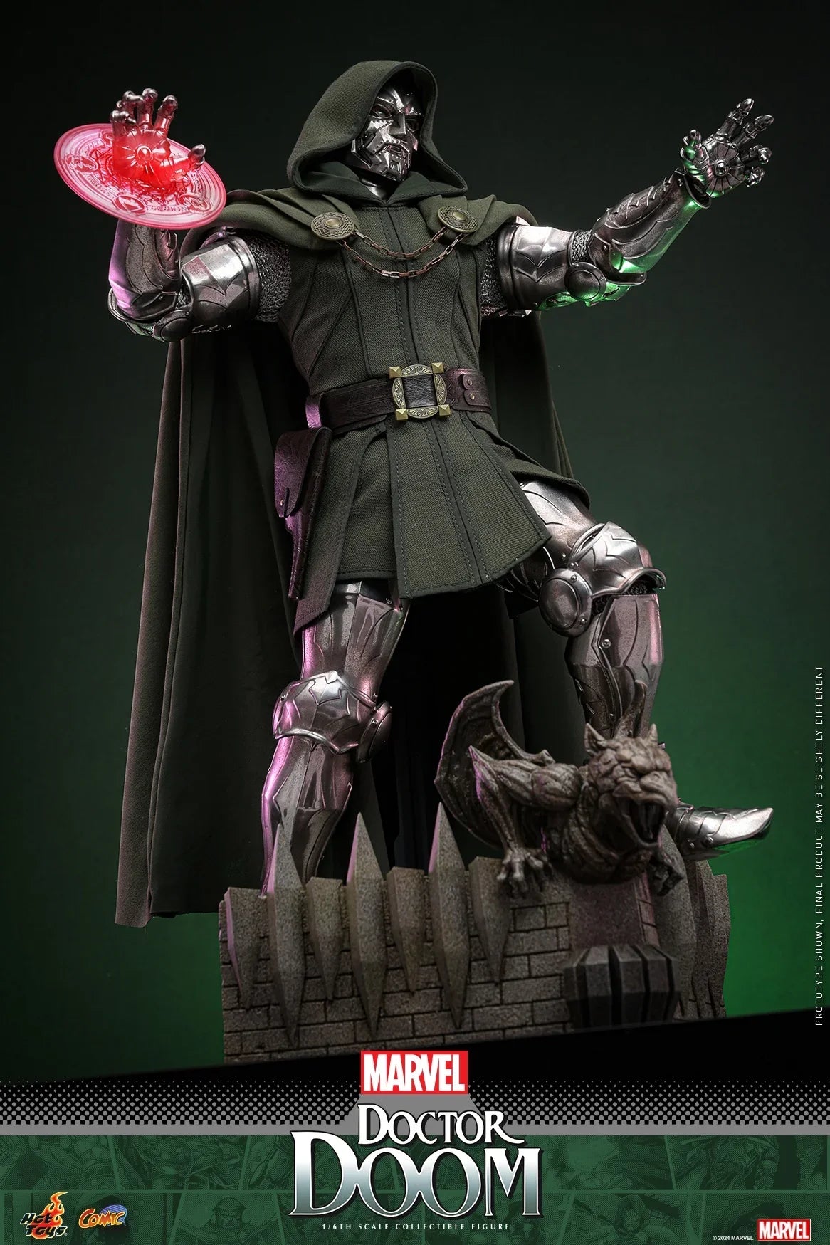 In Stock Hottoys CMS022 Doctor Doom 1/6 Soldier Doll Animation Action Figure Toy Gift Model Collection