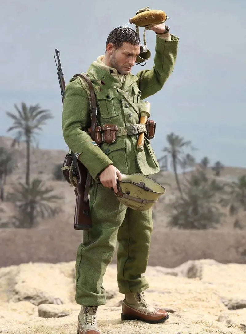 Did D80152 1/6 North African Army Infantry Military War Series Wwii Series Military Battle Version 12Inch Action Figure Model