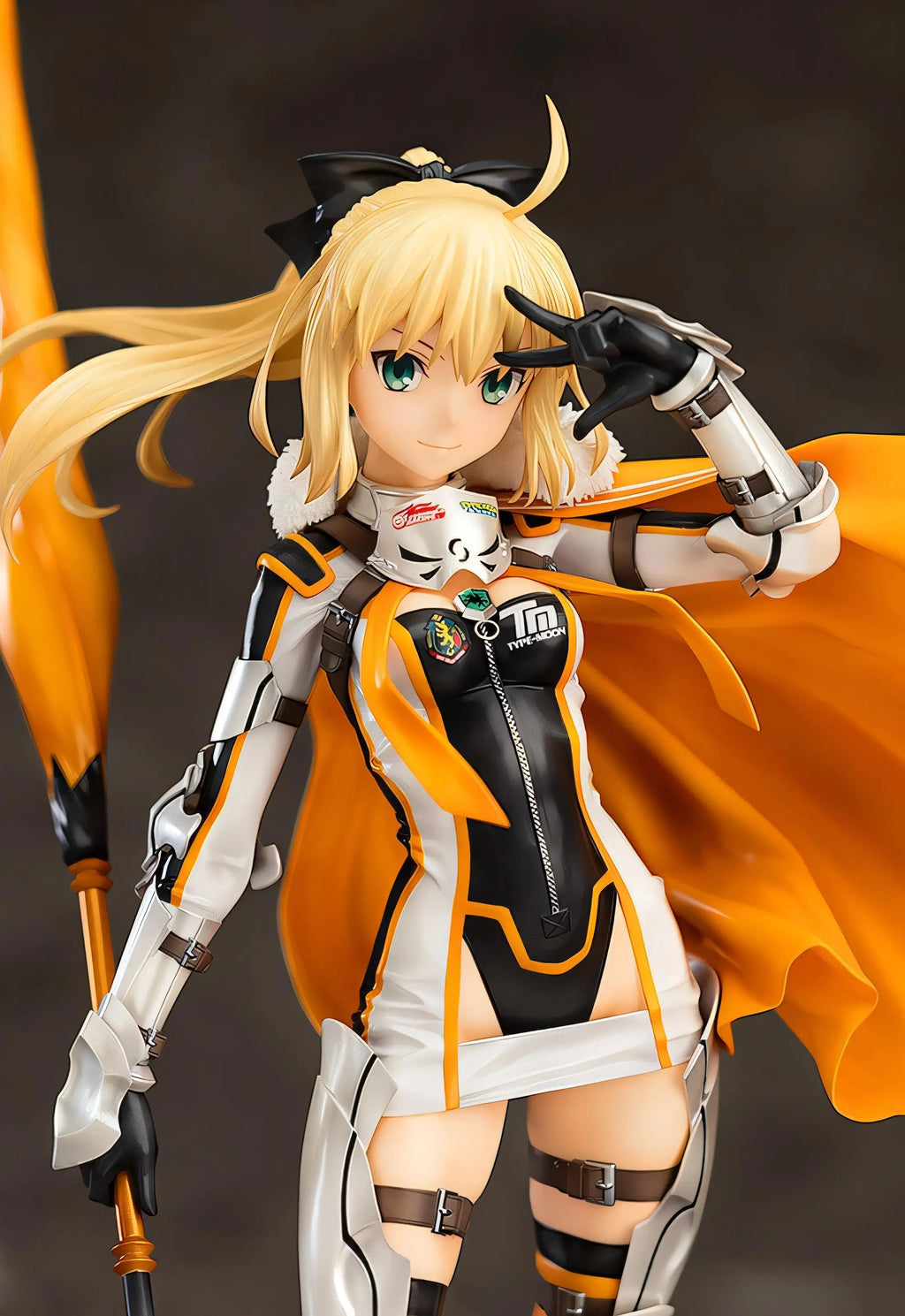 Anime Figure Saber Nero Claudius Racing Queen PVC Collectible Model Toy Statue Aluminum Tin Sign Wall Decor