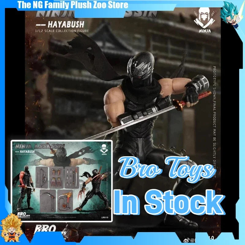 In Stock BROTOYS 1/12 Scale LR010 Ninja Assassin Hayabusa Ninja Gaiden 6-inch Action Figure toys gift