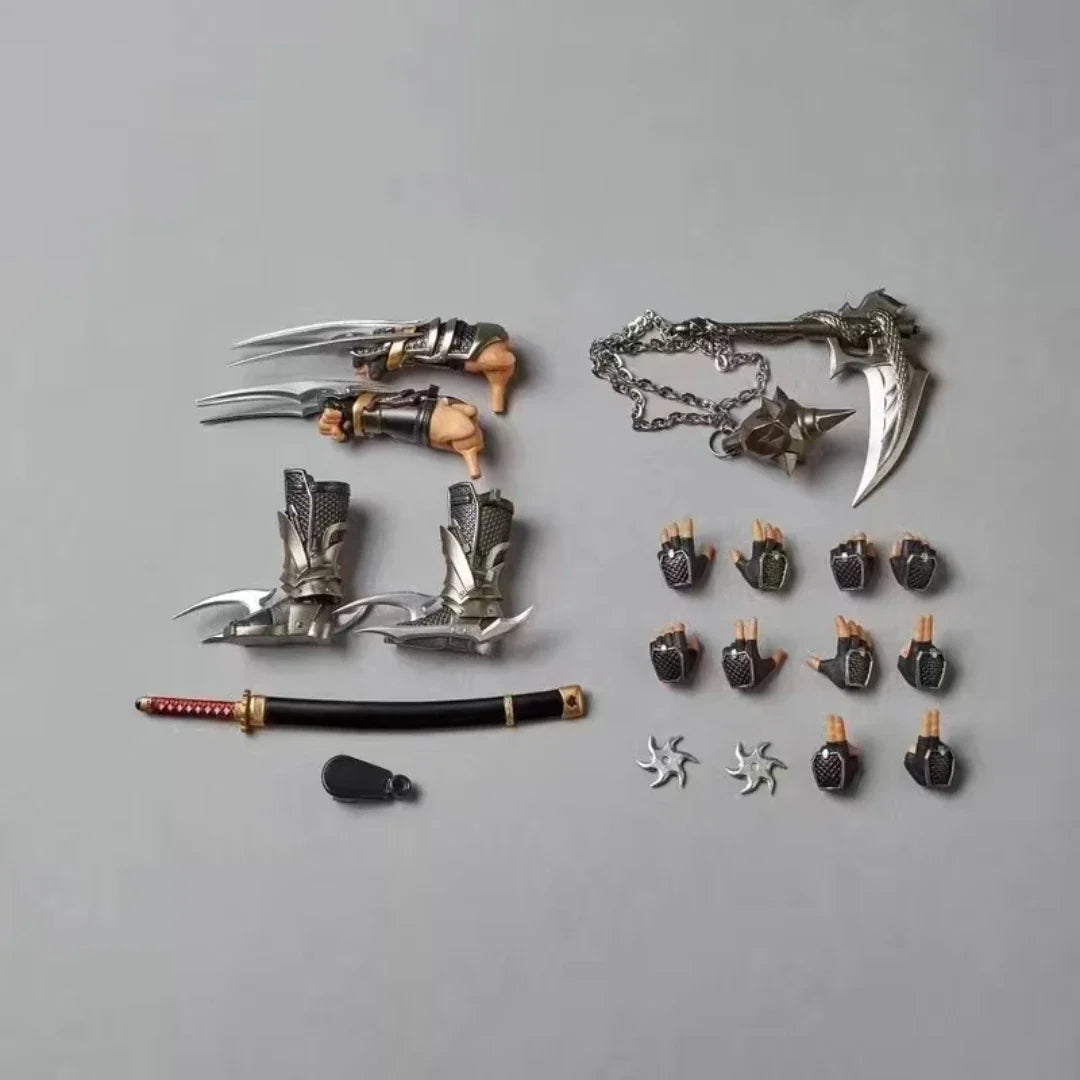 Hot Ryu Hayabusa Ac Factory Toys Action Figure Ninja Gaiden Kaiyodo Revoltech Yamaguchi Figurine Model Ko Statue Kids Gifts Toys