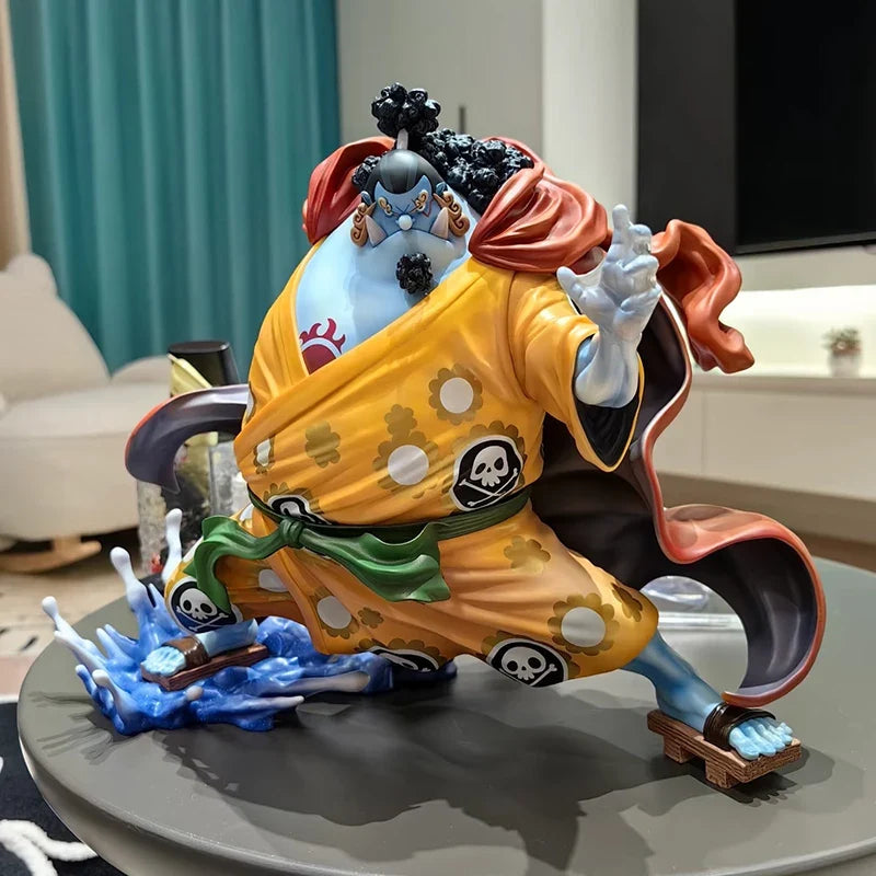 26cm Anime Jinbe One Piece Figurine GK Oka Shichibukai Jinbe Action Figures PVC Collection Statue Model Toys Birthday Gifts