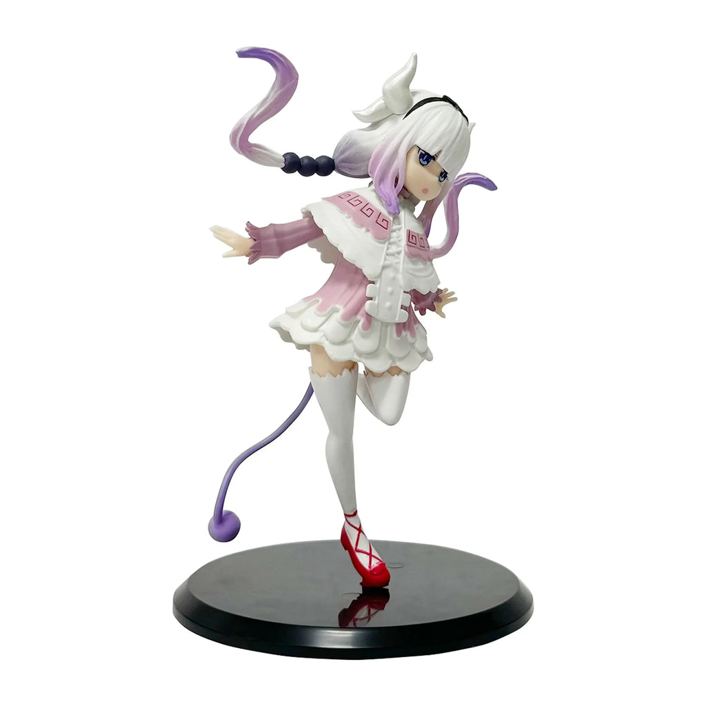 16CM Anime Miss Kobayashi's Dragon Maid KannaKamui Playful Cat Dragon Tohru Model Toy Gift Collection Action Figure Gift Doll