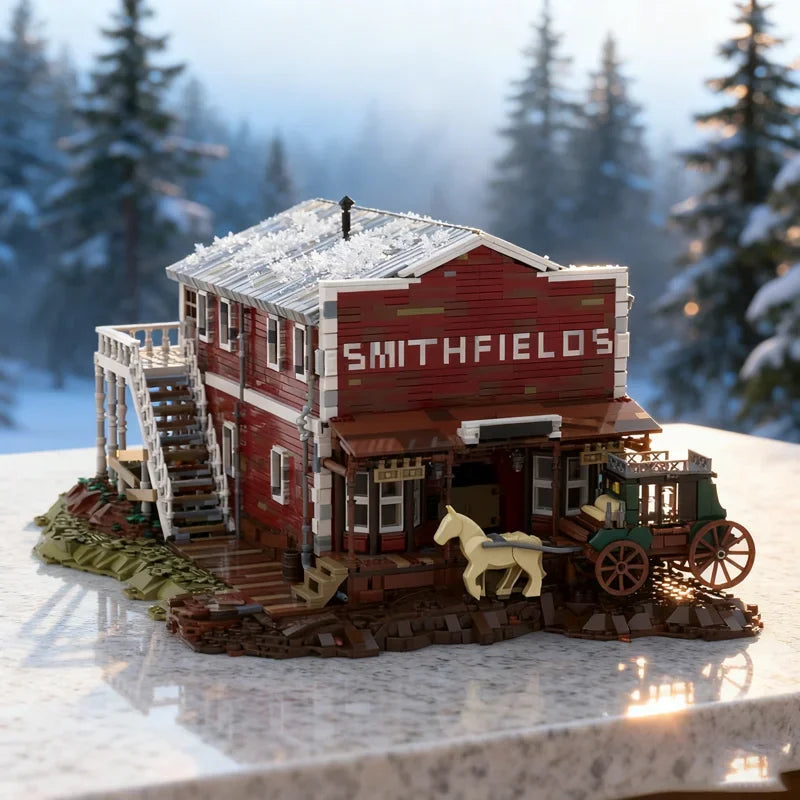 7042pcs MOC Red Dead Redemption 2 Valentine Model Building Christmas Gift Blocks Construction Assemble Toys Creative Idea Brick