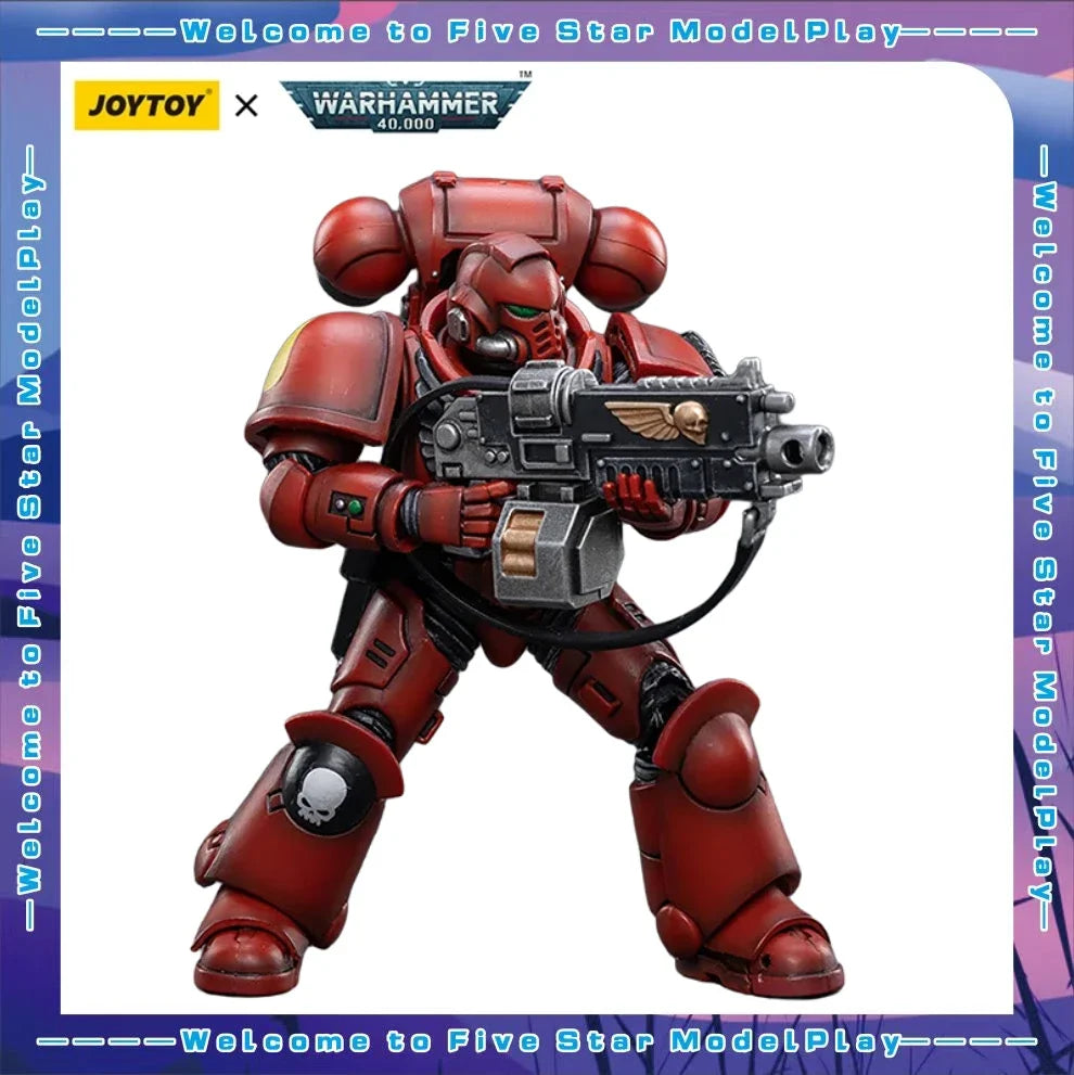 【FS】JOYTOY  Warhammer 40K  Scale 1/18 Action Figures Blood Angels Intercessors Brother Marine 03 Models Toys Gifts