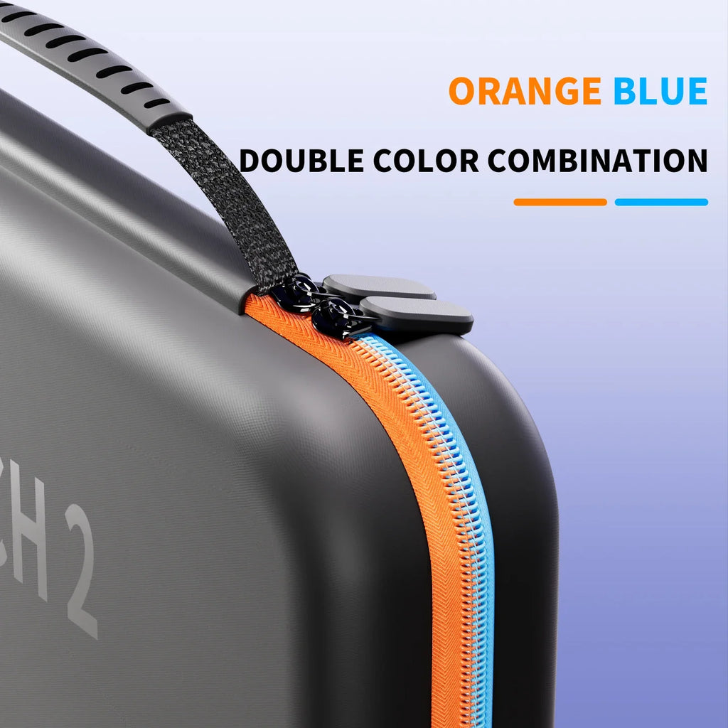 Carrying Case for Nintendo Switch 2 Model, Portable Hard Shell Pouch Carrying Travel Game Bag for Nintendo Switch 2 blue orange
