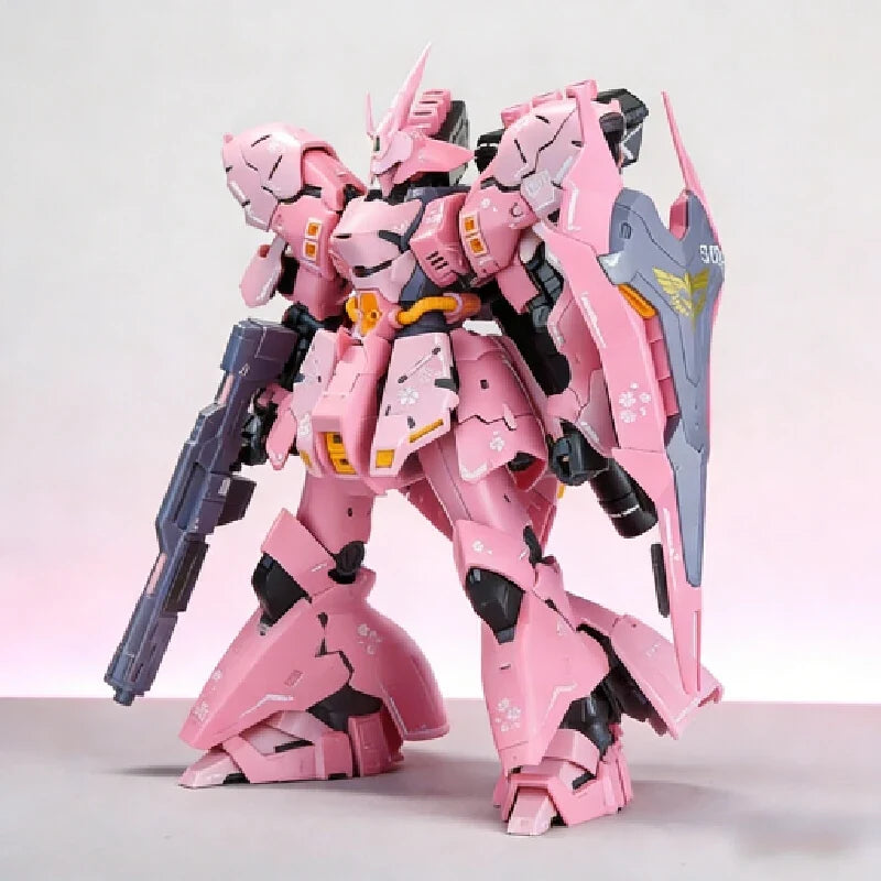 STAR RG Sazabi 1/144 Cherry Blossom Pink Color Scheme Mech Assembly Model Kit Action Figures Boys' Puzzle Toy Collectible Gift