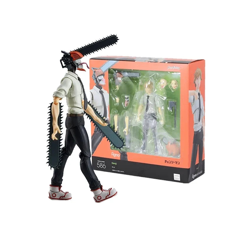 Bandai S.H.Figuarts Chainsaw Man Denji Figma #586 Anime Action Figure PVC Model Movable Collectible Toy Gifts