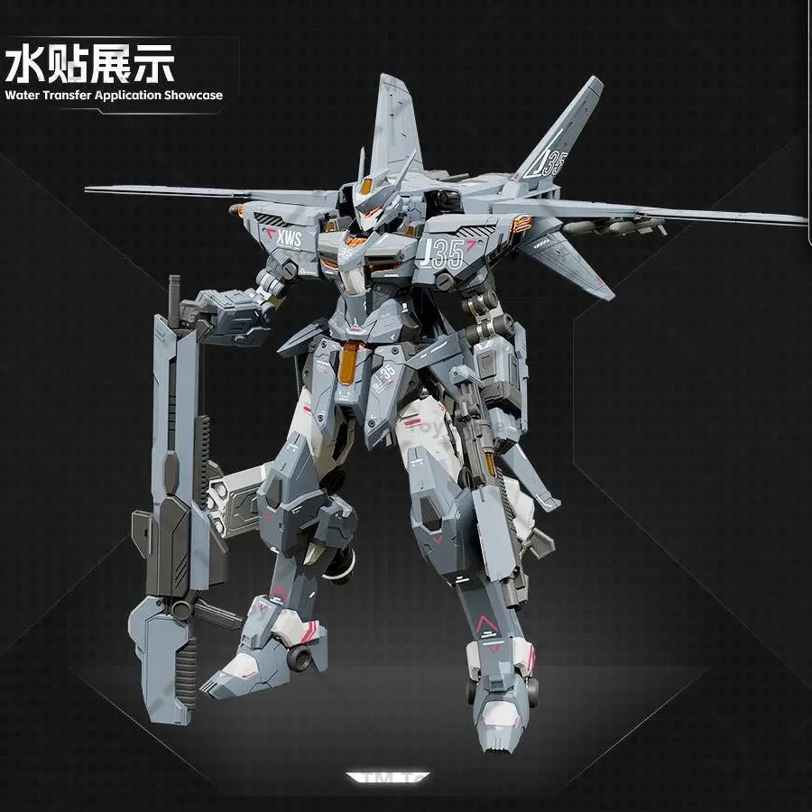 22CM J-35 Xiwanshe QIONGSHENG Assembly Model Kits Dragon Soul Fighter Action Anime Figure Robot Plastic Collection Birthday Gift