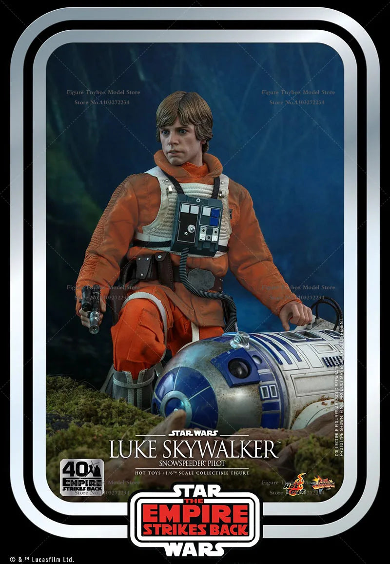 HOTTOYS HT MMS585 1/6 Scale Luke Skywalker 40 Anniversary Action Figure Star Wars Series Mini Delicate 12" Full Set Hobby Model