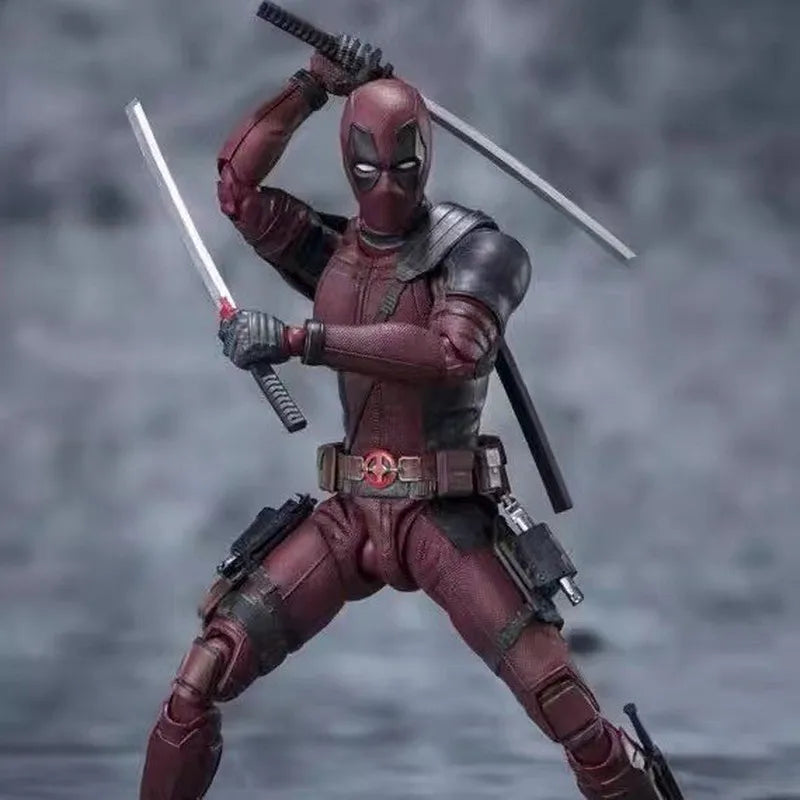 Deadpool Action Figure Deadpool & Wolverine SHFiguarts Joint Movable New Mutants Wilson Comics SHF Model Movie Toy for Kids Gift