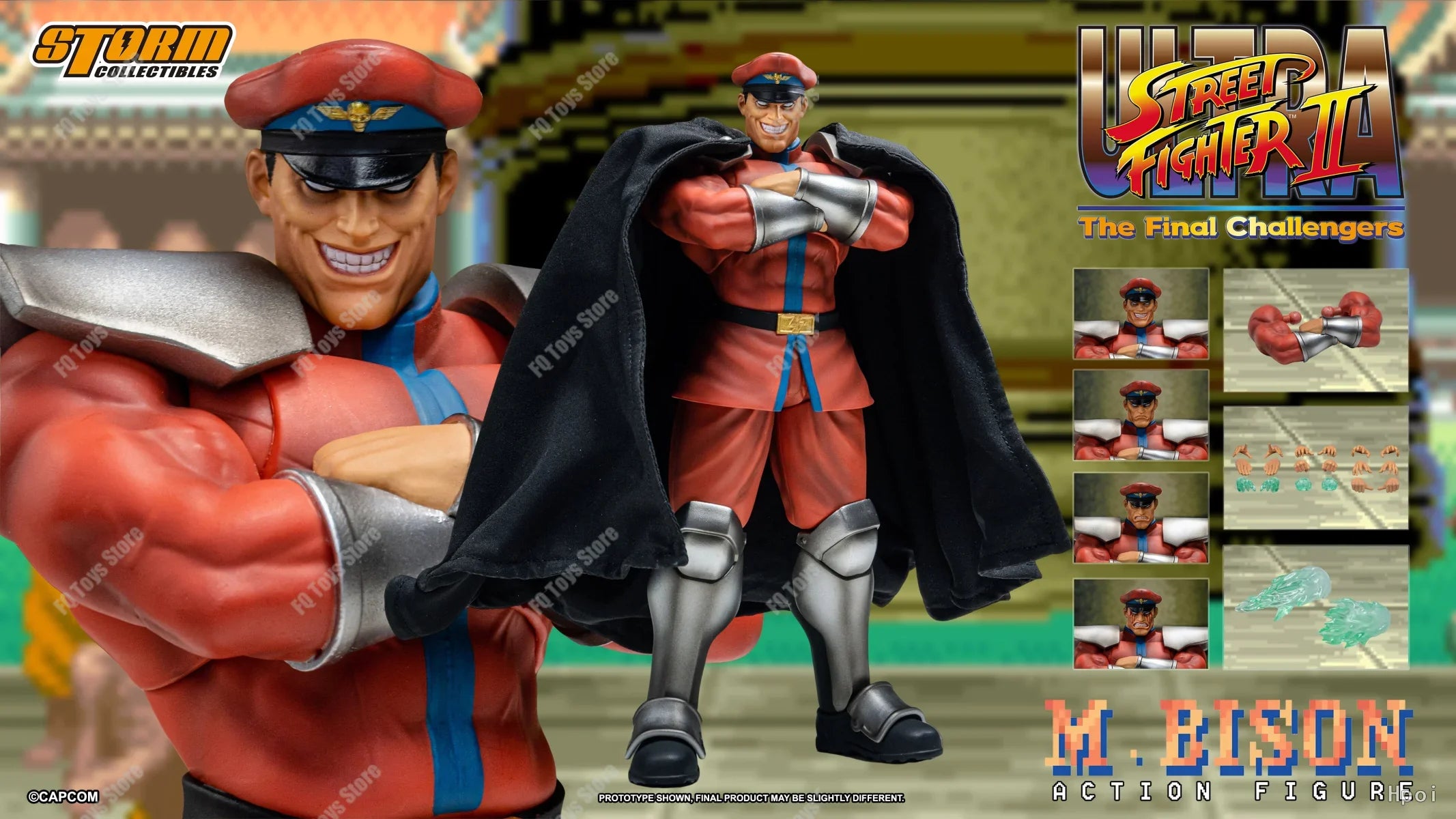 In Stock Original Storm Toys ST 1/12 SF Street Fighter M·Bison Vega Anime Action Figures Toys Models PVC Gift