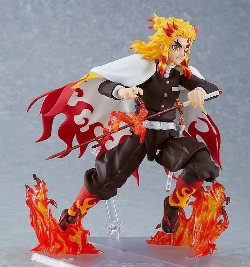 Demon Slayer Flame Hashira Rengoku Action Figure Model Tanjirou Nezuko Agatsuma Zenitsu Anime Figure Collect Hobbies Toys Gifts