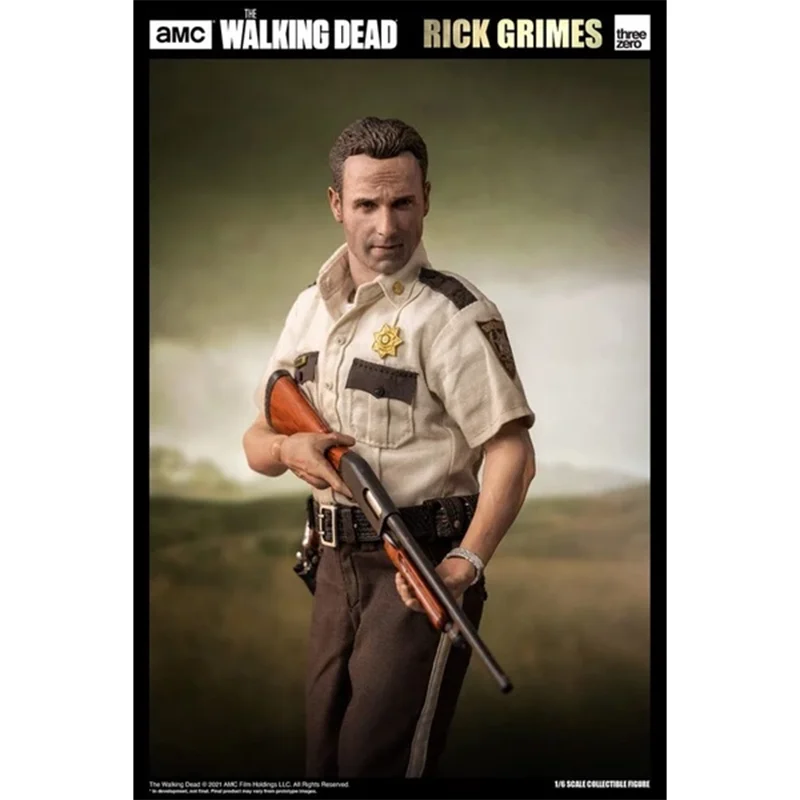 Threezero 1/6 3Z01450W0 The Walking Dead Rick Grimes Action Figure Model Toys Fan Collection Scene Decoration Gift