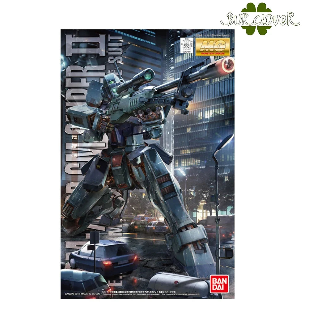 BANDAI Original GUNDAM Series Assembly Model MG 1/100 RGM-79SP GM Sniper II Anime character Movable figurines Children's toys