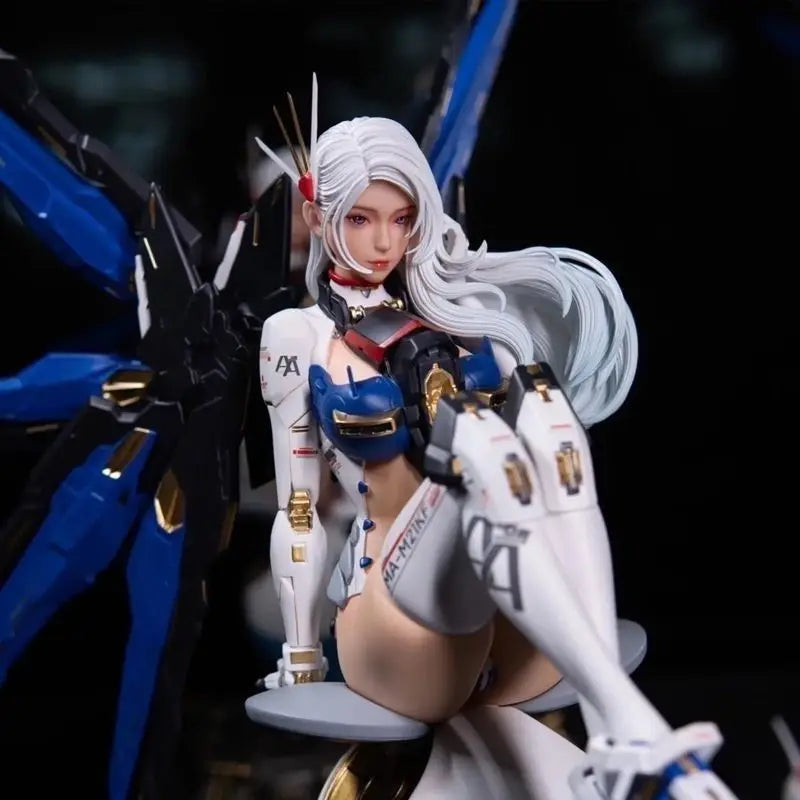 Premium Mecha Girl Mechanical Two-Dimensional Gundam Robot Figure Collectible GK Decoration–Ideal for Anime Toys Enthusiasts