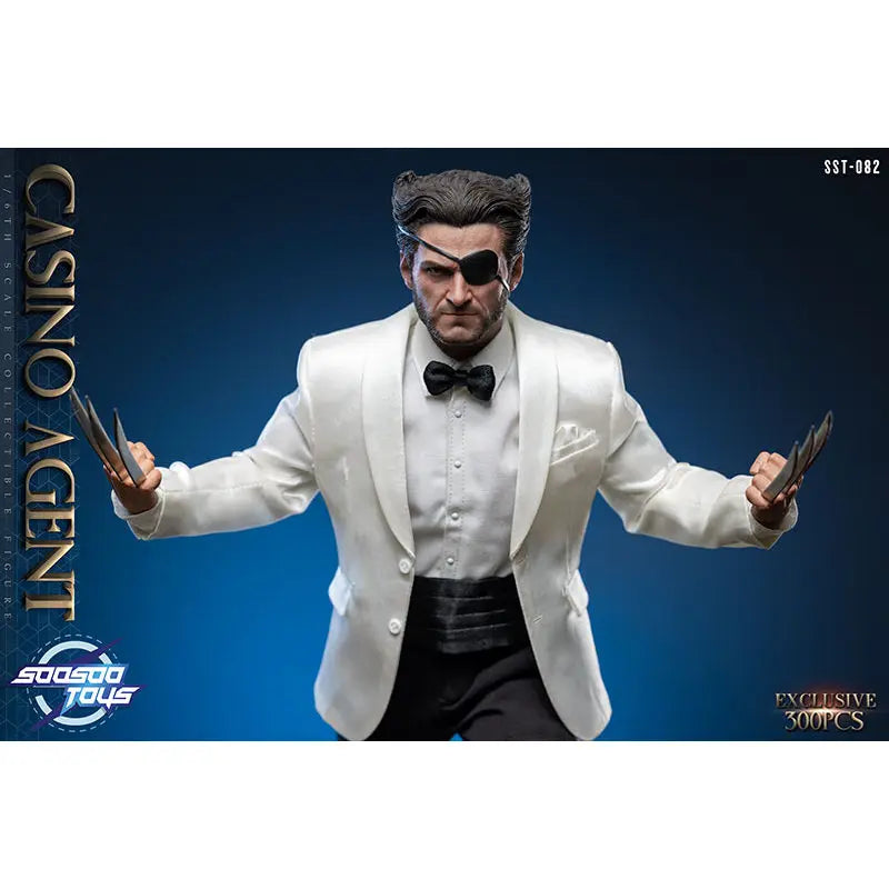 Soosootoys SST082 Casino Wolverine Action Figure Original Collectible High Detail Costume Sculpt Movable Joints Display Toy Gift