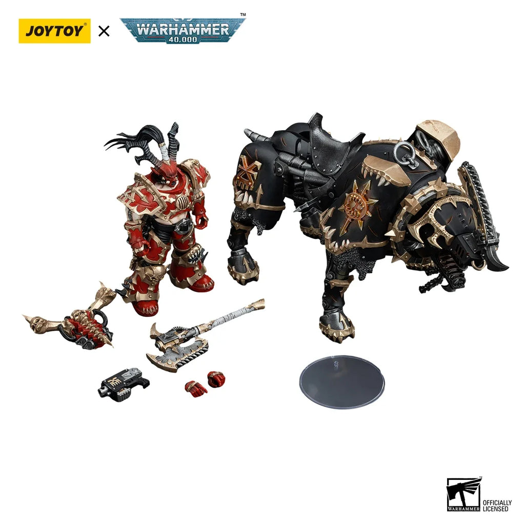 JOYTOY Warhammer 40K 1/18 Action Figure World Eaters Lord Invocatus Anime figures Toys Model