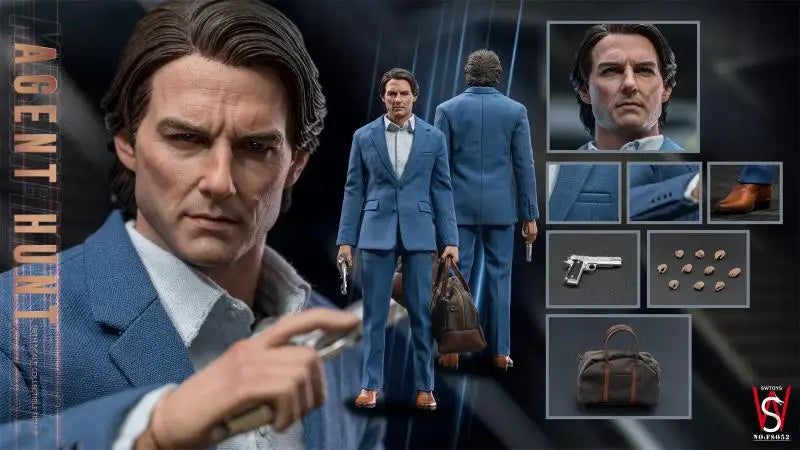 SWTOYS FS052 1/6 Scale Sammlerfigur Tom Cruise Mysterious Agent Komplettset 12-Zoll Männer Soldat Actionfiguren Modelle Spielzeug