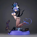Azur Lane Cheshire Magician Girl GK Figure Purple Hair Magic Card Dice Themed Collectible Statue Desktop Decor For Anime Fans