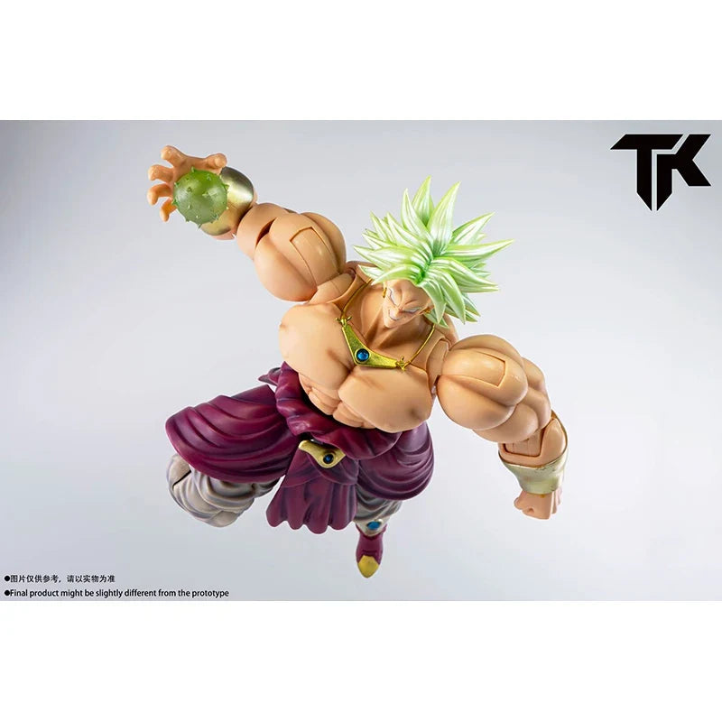TK CUSTOM Dragon Ball Z SHF Super Saiyan SSJ For Demoniacal Fit Broli Head Accessories Anime Action Figures Model Gifts Toys