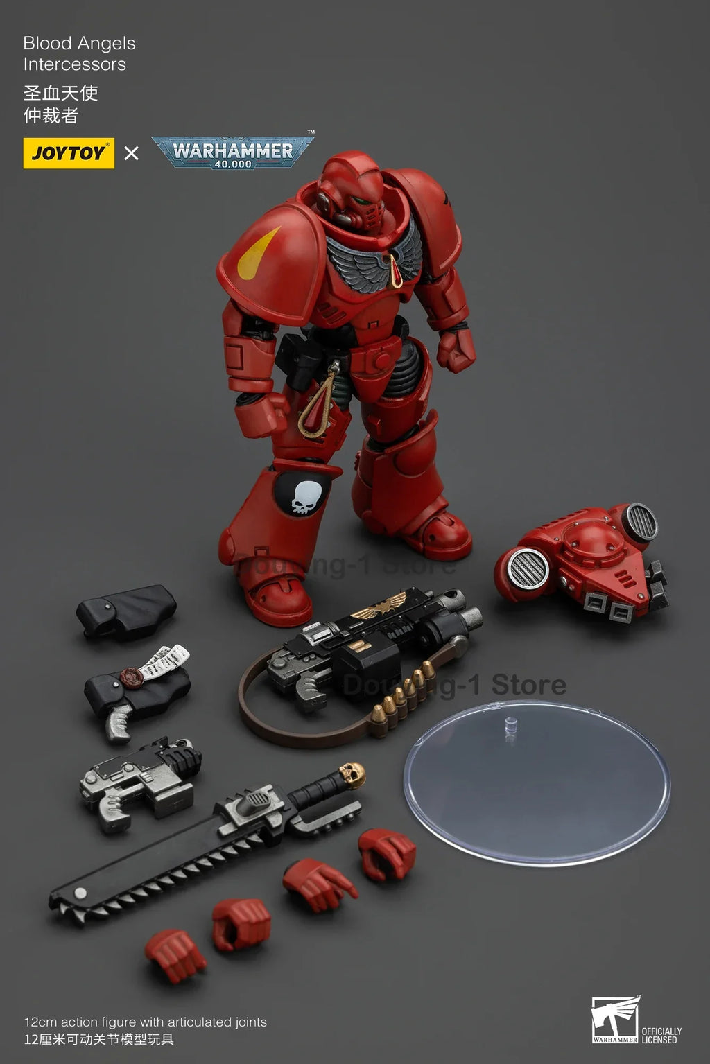 In Stock JOYTOY WARHAMER 40K 1/18 Action Digital Blood Angel Prayer Anime Military Model Collection Gifts