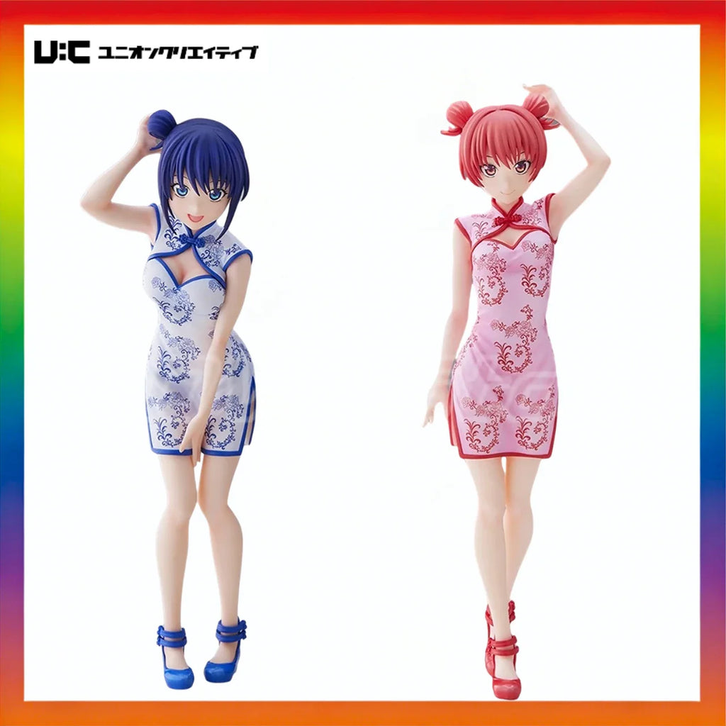 Auf Lager Original UnionCreative Neko Girlfriends Piled Up Mizuse Nagisa / Saki Saki Animationsfiguren Modell Geschenkkollektion