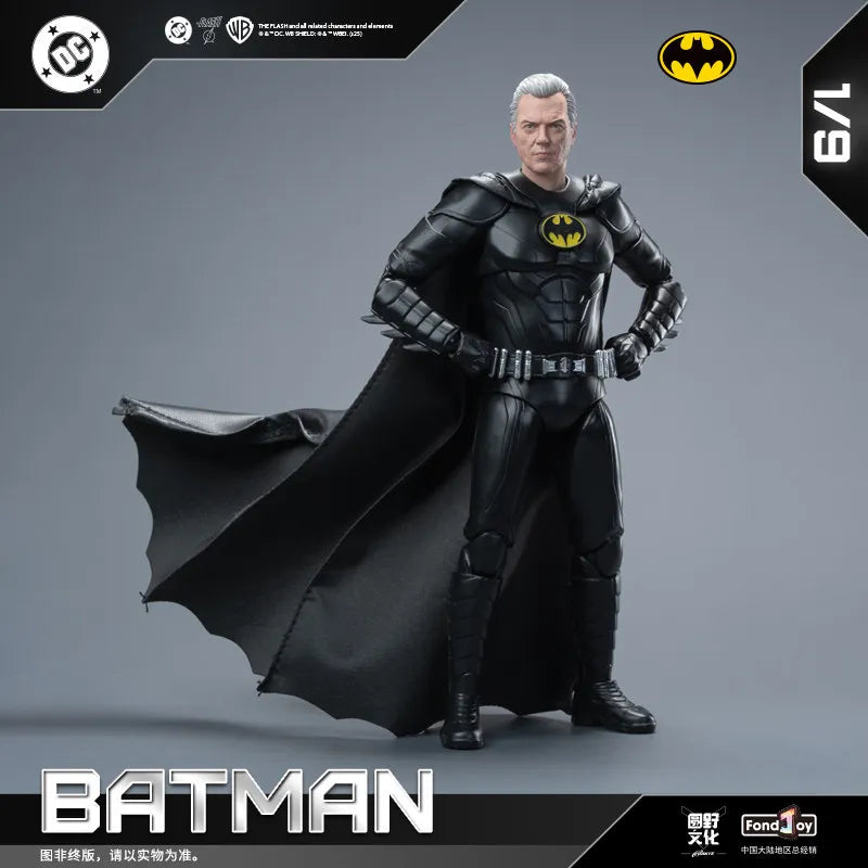 New FondJoy Keaton Batman Figure DC Justice League Figures Detective Comics 1/9 BATMAN KEATON PVC Joint Movable Model Kid Toy