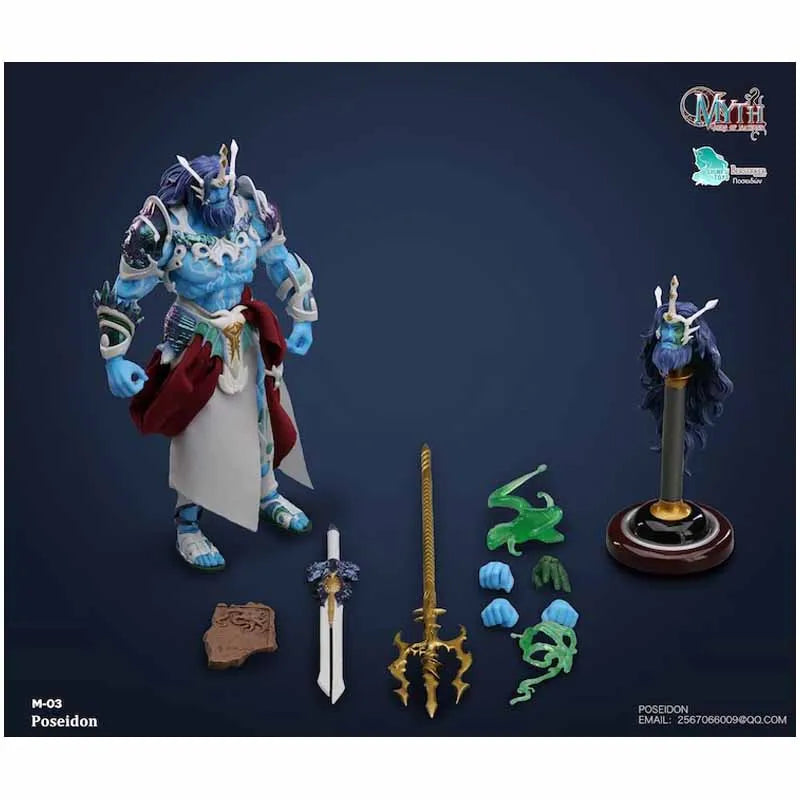 In Stock New Berserker Studios M01E ZEUS M03 M03G 1/12 Sea God Poseidon Anime Model Full Set Myth Action Figure