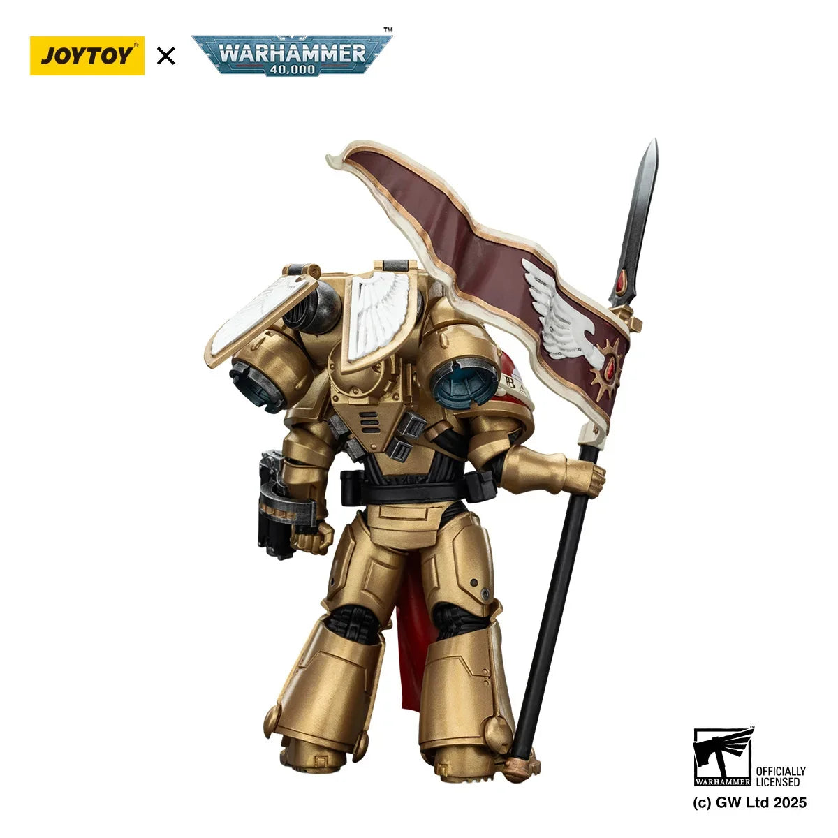JOYTOY Warhammer 40k 1/18 Action Figures Blood Angels Sanguinary Guard with Inferno Pistol and Encarmine Blade