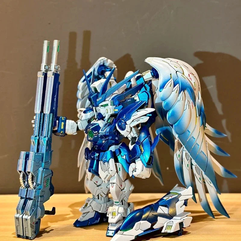 New MGSD Glacier Blue Gradient Wing Assembly Model Kit Action Figures Toys With Water Decals Display Stand Desktop Collectible