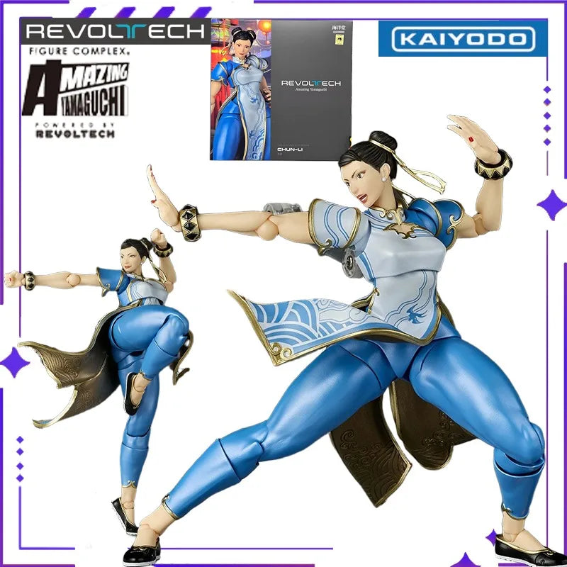 KAIYODO Original Wheel Technology Series Amazing Yamaguchi Street Fighter 6 Spring Beauty GameMobile Doll HandmadeModel Toy Gift