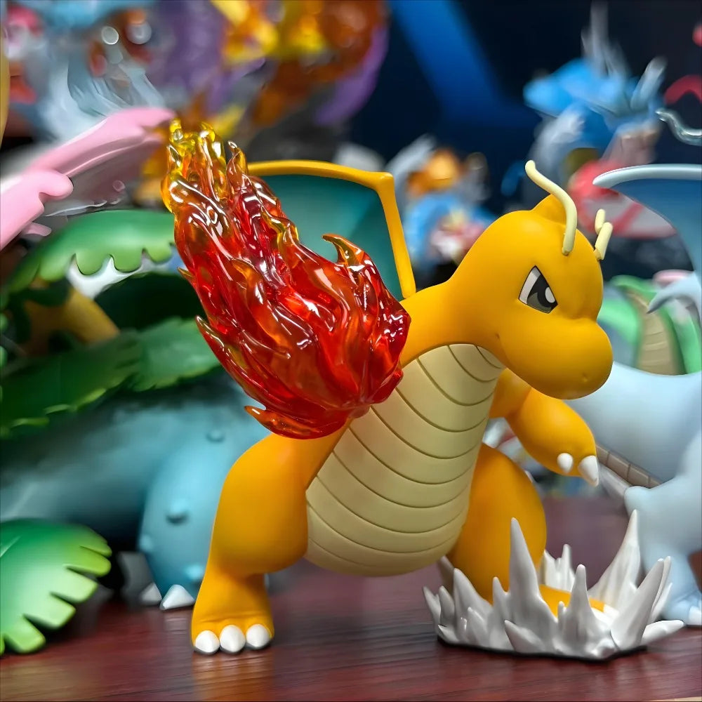 10cm/3.93 Zoll Anime Pokémon Figur Feuersturm Dragoran Figuren Pokémon Actionfigur PVC Sammlermodell Spielzeug Geschenke