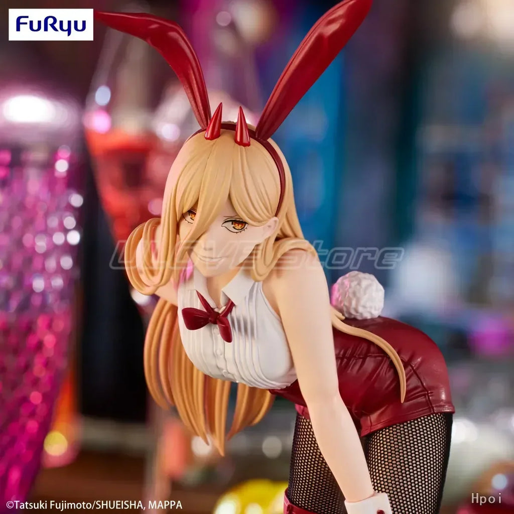 In Stock Original FuRyu BiCute Bunnies Figure CHAINSAW MAN POWER Animation Figure Model Collection Gift Ornaments