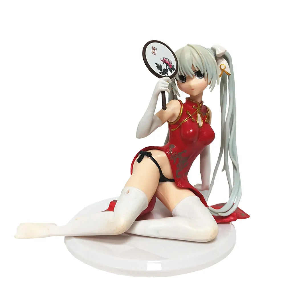 12CM Anime Yosuga no Sora Figure Kasugano Sora Sitting Anime Model Toy Gift Collection Decoration Ornament PVC