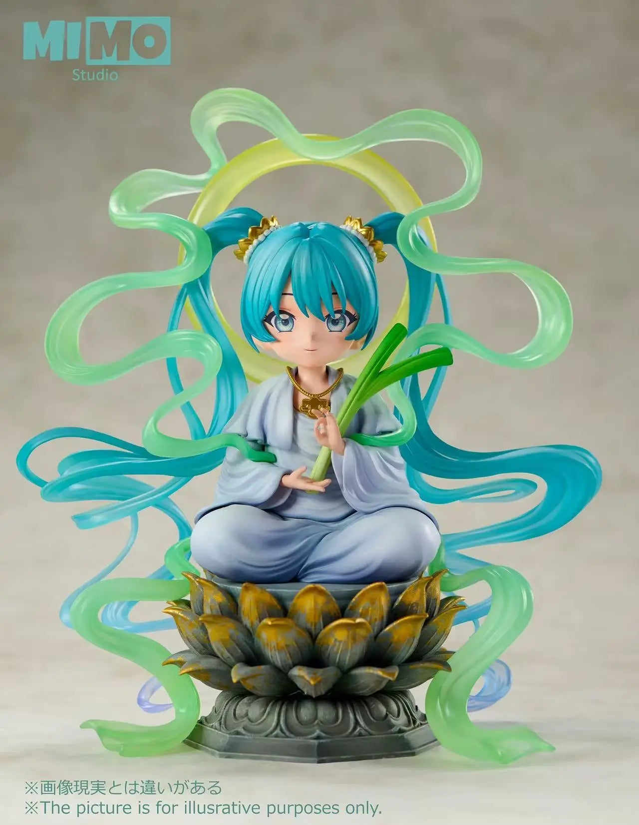 【Original】MIMO Studio Q Version Buddha Hatsune Miku Figure Model Toy