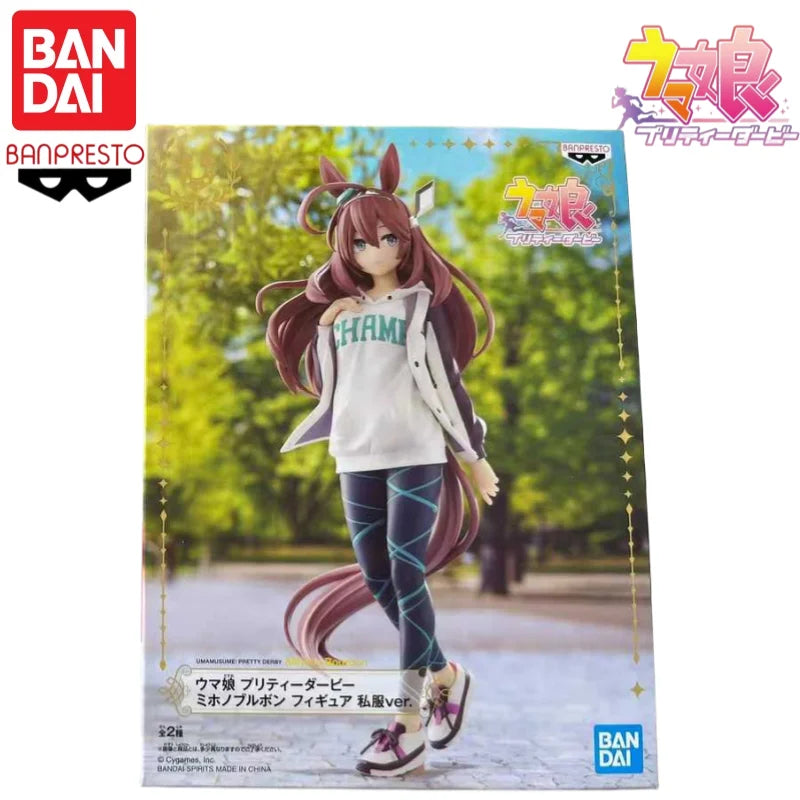 Bandai In Stock Original Pretty Derby Mihono Bourbon Private Outfit Ver. Figurine Character Anime Model Toy Gift
