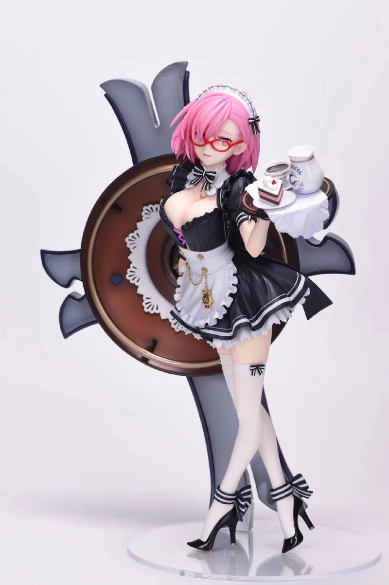 1/4 Anime Mash Kyrielight Fate/Grand Order Shielder Kit kawaii Resin GK DIY White Assembly GK Model Statue Toys doll Collection