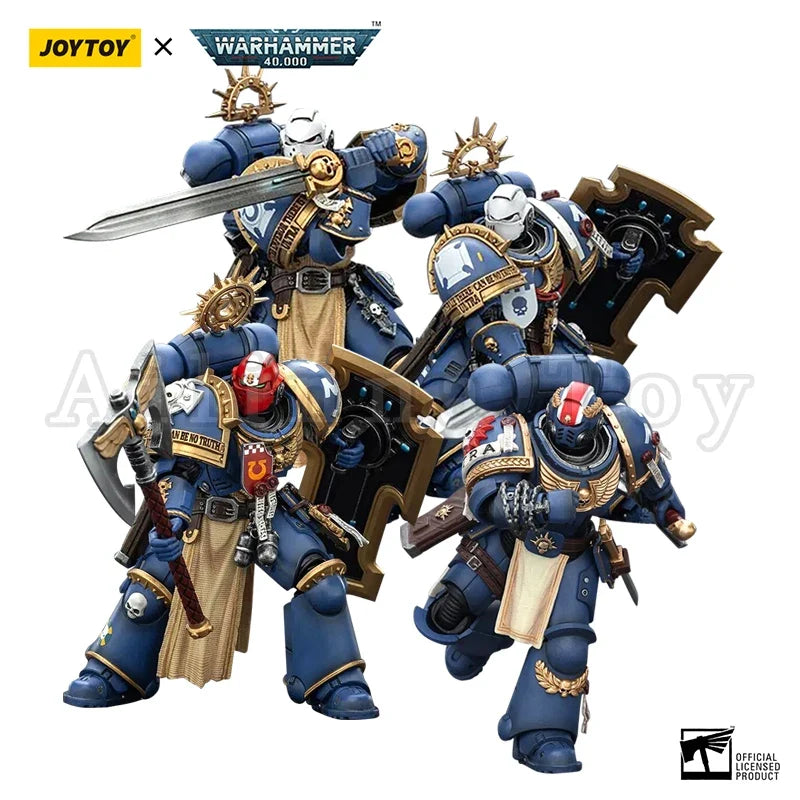 JOYTOY 1/18 Action Figure 40K Ultramarines Titus Metaurus Levantus Torvald Anime Toy
