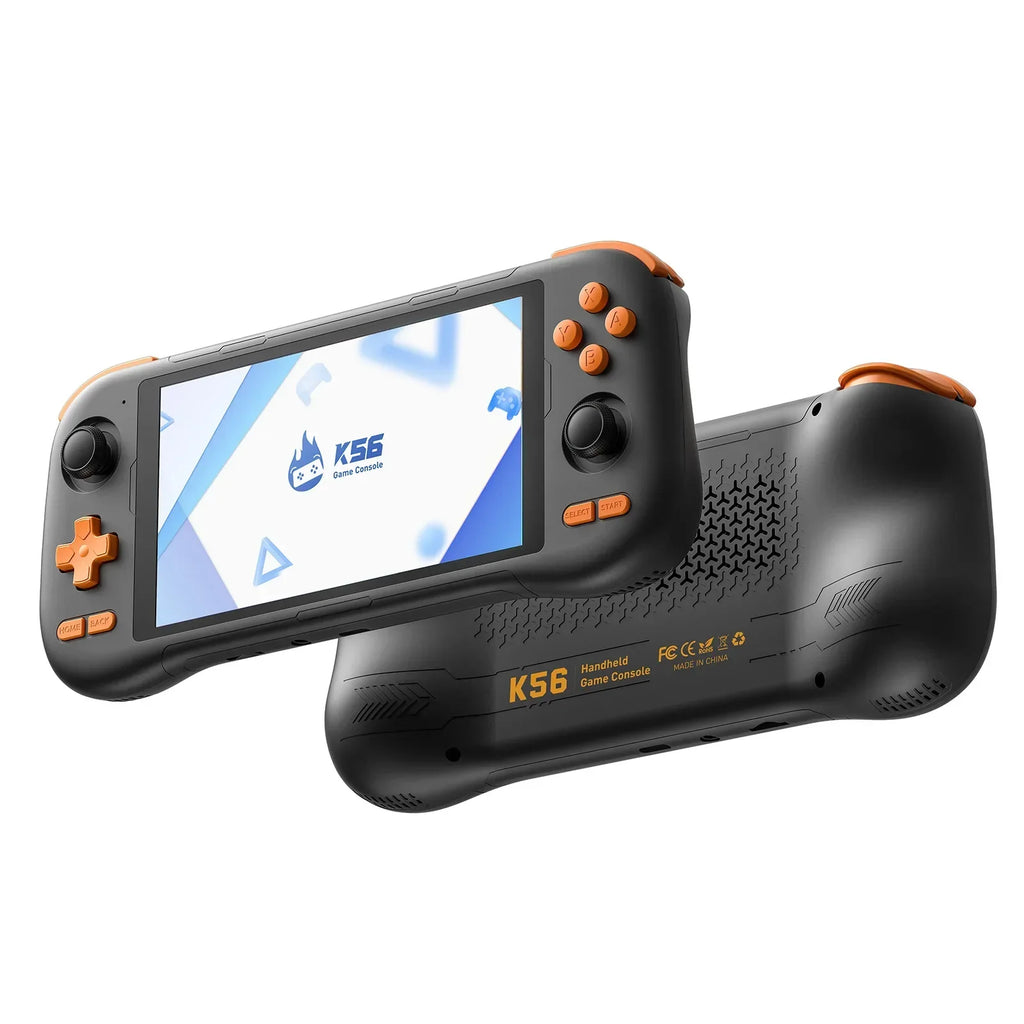 KINHANK K56 Handheld Game Console 5.5'' Touch Screen 50 Emulators for PS1/PSP/DC/SS Android 14 5000mAh WIFI5 Retro Game Player