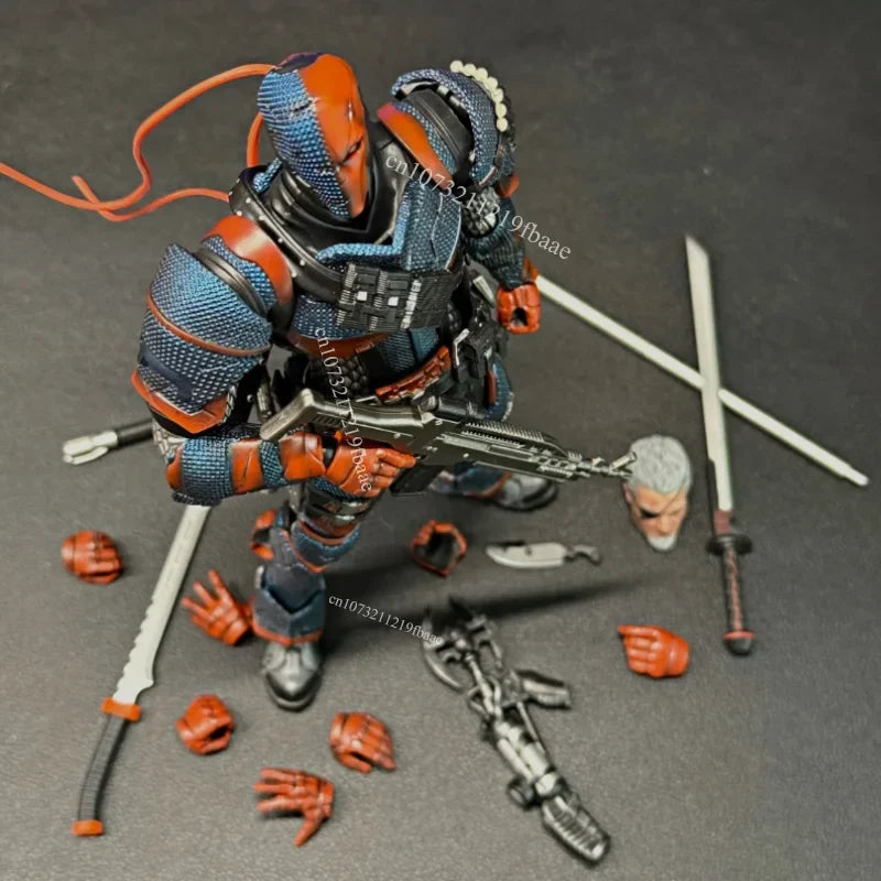 In Stock Genuine LPZZ BATMAN Action Figure Deathstroke Toys Arkham Knight Scale Male Soldier Warrior Edition Figurine Gifts