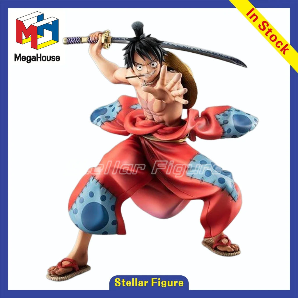 【SF】Auf Lager MegaHouse Portrait.Of.Pirates ONE PIECE Monkey D. Luffy 1/8 Scale Figuren Modell Sammlerstück Geschenk