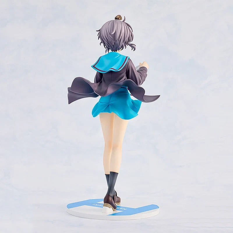 Genuine Original KADOKAWA The Melancholy of Haruhi Suzumiya Nagato Yuki Anime Figure Collectible Model Doll Statuette Gifts
