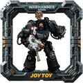 JOYTOY Warhammer 40K 1/18 Scale Action Figure - Iron Hands Terminator Captain with Interchangeable Weapons & Display Base