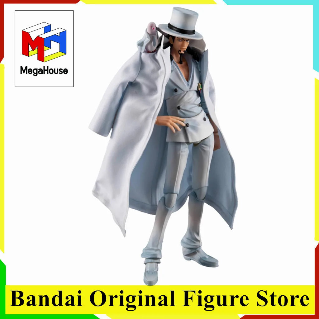 Original MegaHouse One Piece Hattori Rob Lucci Variable Action Heroes Ver. 1.5 Anime Figure Toys PVC Model Collection