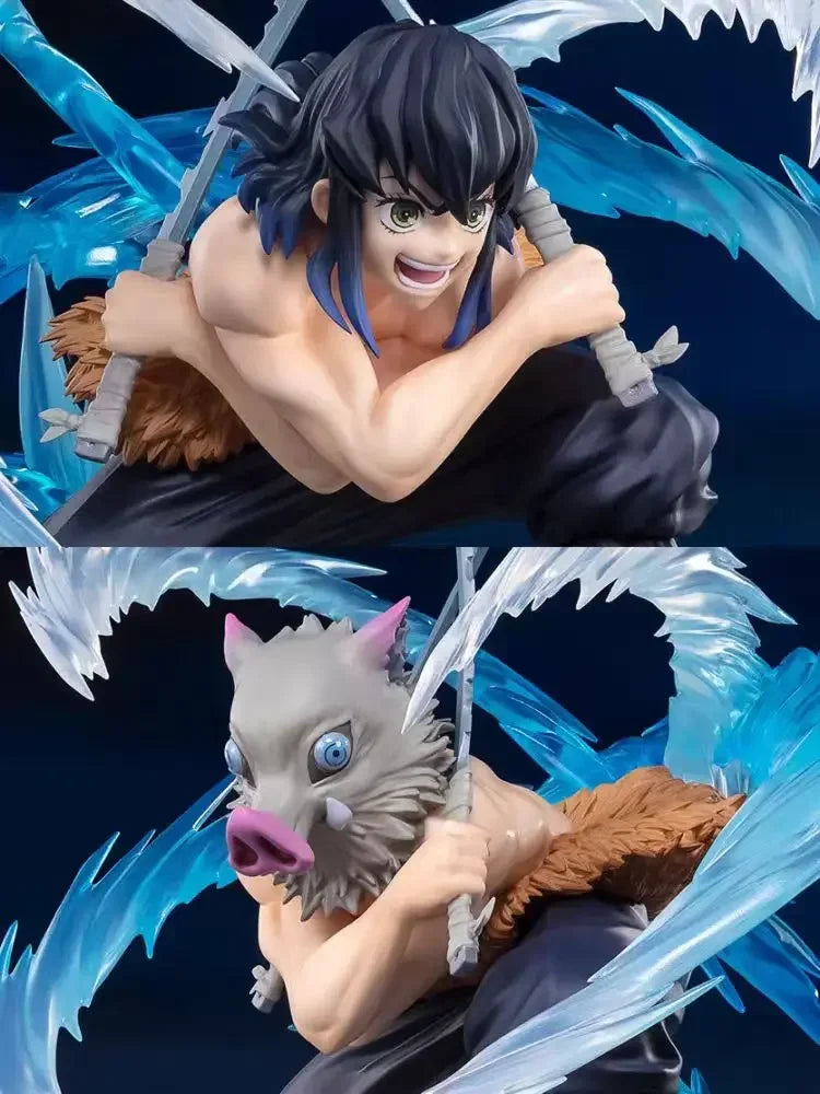 BANDAI Original Figuarts ZERO Demon Slayer Hashibira Inosuke Beast Breathing Figure Model Collection Toy Gift Anime Series