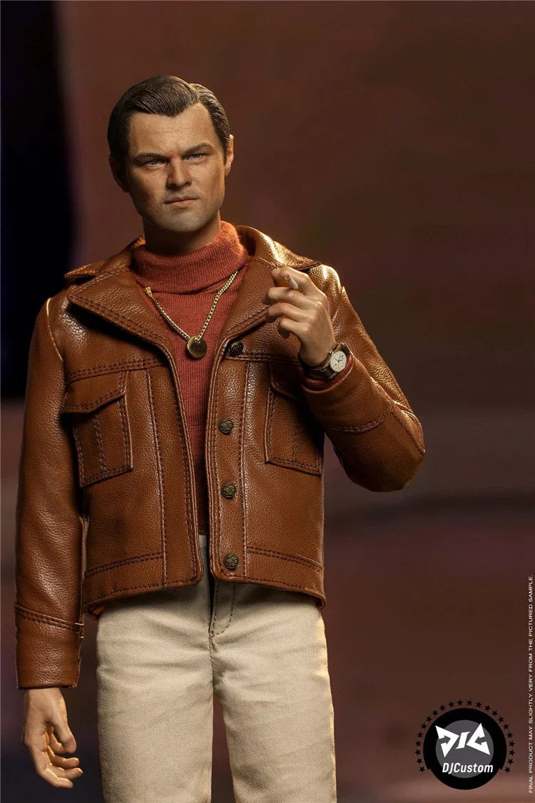DJCUSTOM NO-16005 1/6 Men Soldier Brad Pitt Leonardo Dicaprio Retro Double Suit Full Set 12" Action Figure Model Body Toys