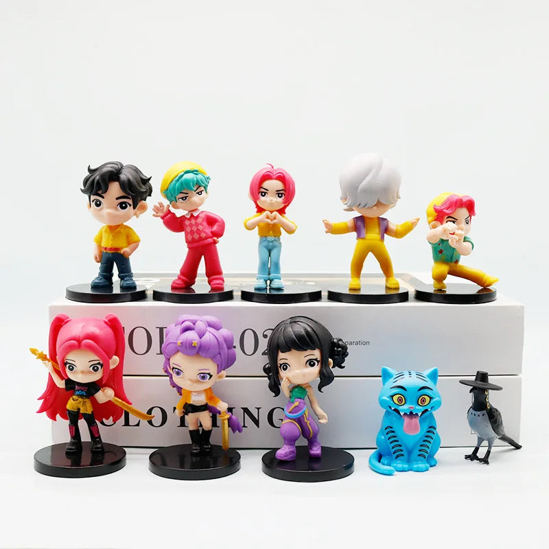 10pc K Action Toy Figures Pop Rumi Model Doll Toys For Childdren Demon Colletion Hunter