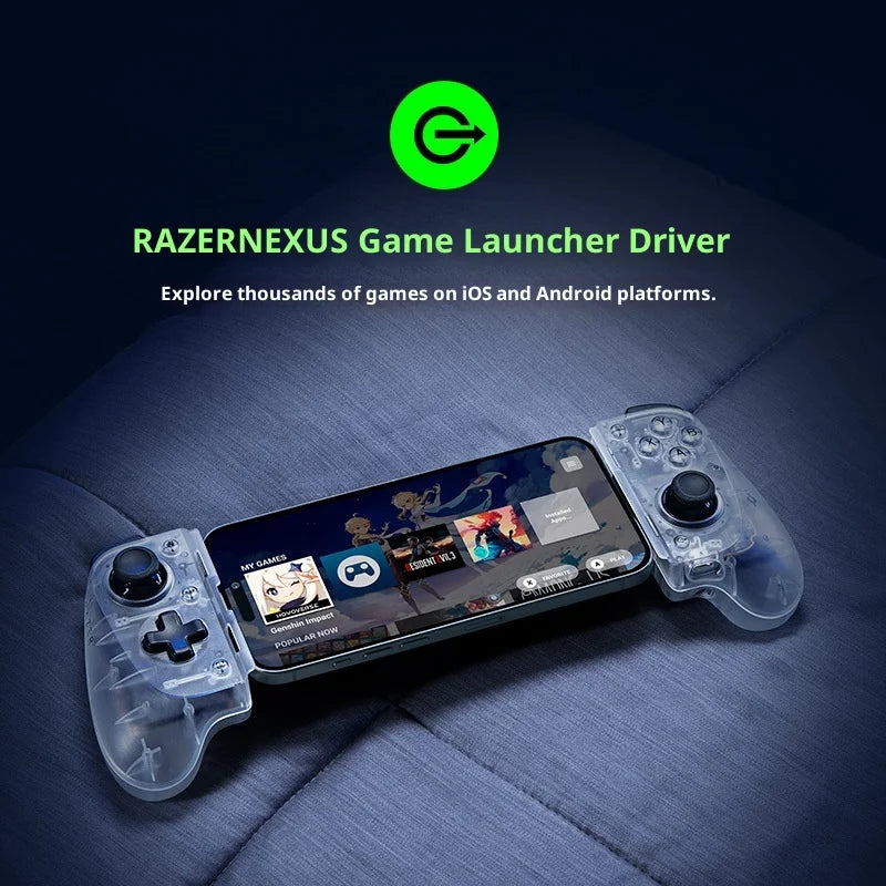 Razer KISHI V3 PHANTOM WHITE EDITION Gaming Controller for IOS Android PC 3A Games with TMR Joysticks Ergonomic Gamepads Gifts
