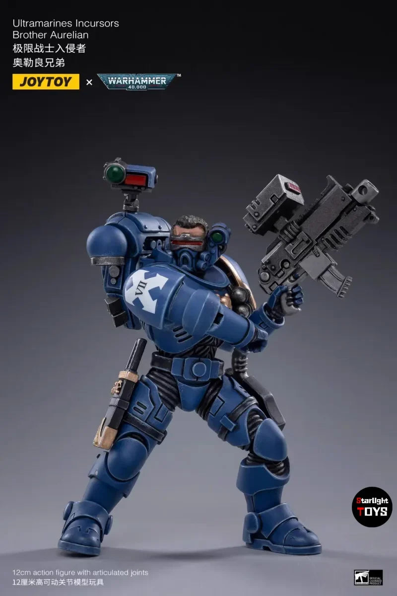 JOYTOY Warhammer 40K Ultramarines Incursors 4PCS Toys Model Ornaments Collection Ornaments 1/18 Action Figure
